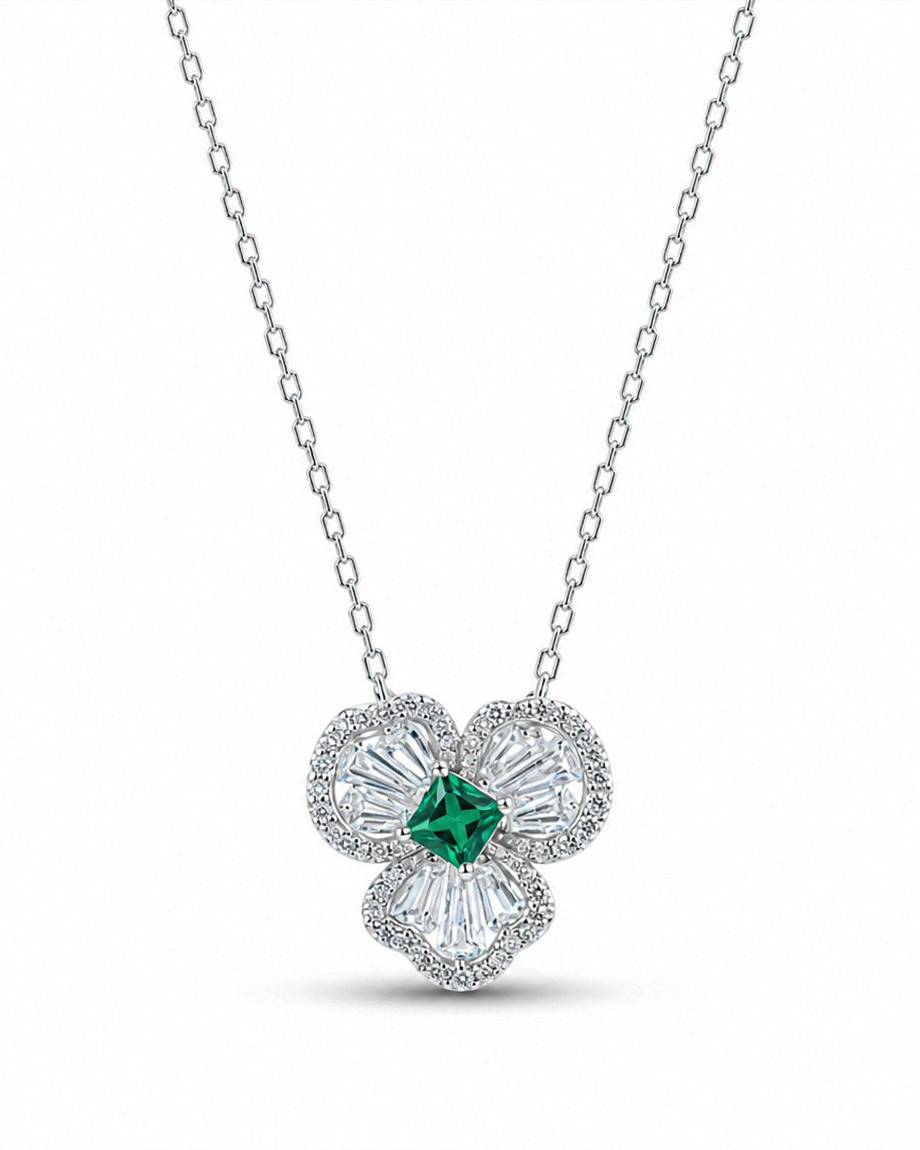 Clover Grace Silver Necklace
