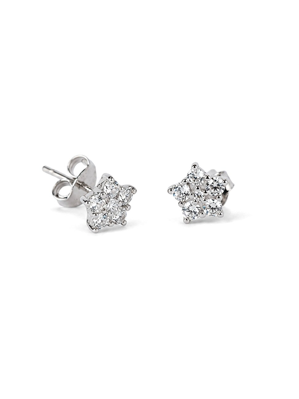 Sliver Moonstone Stud Earrings