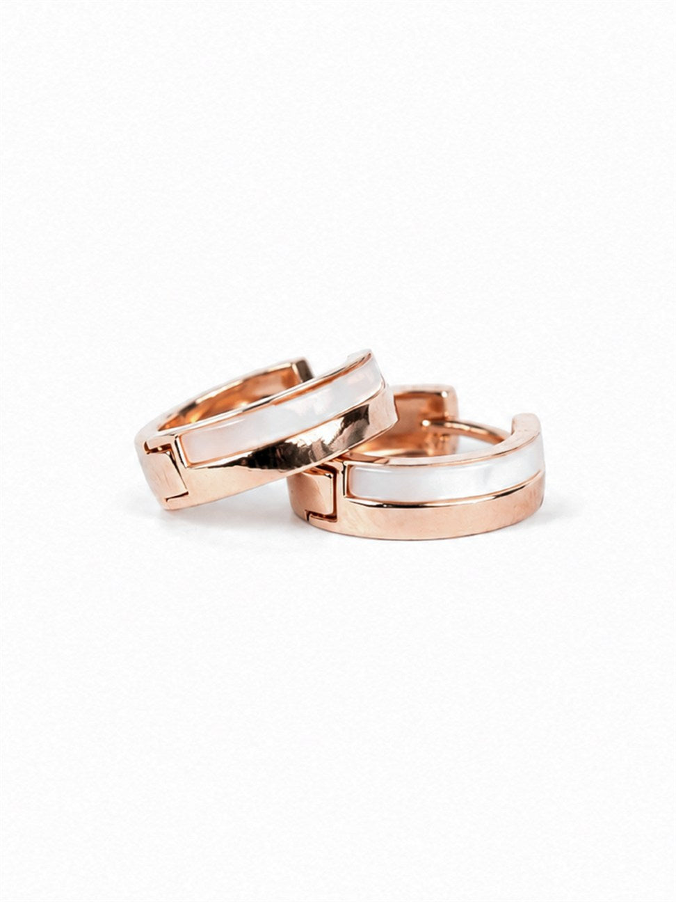 Rose Gold Double Hoop Earrings