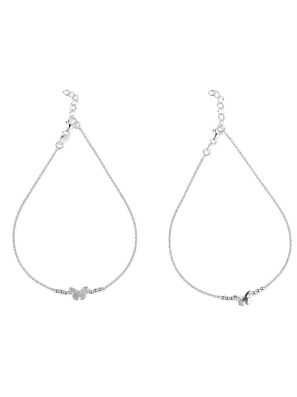 Sliver butterfly Anklet