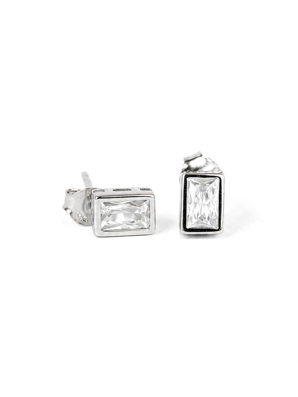 Silver Infinity Stud Earrings