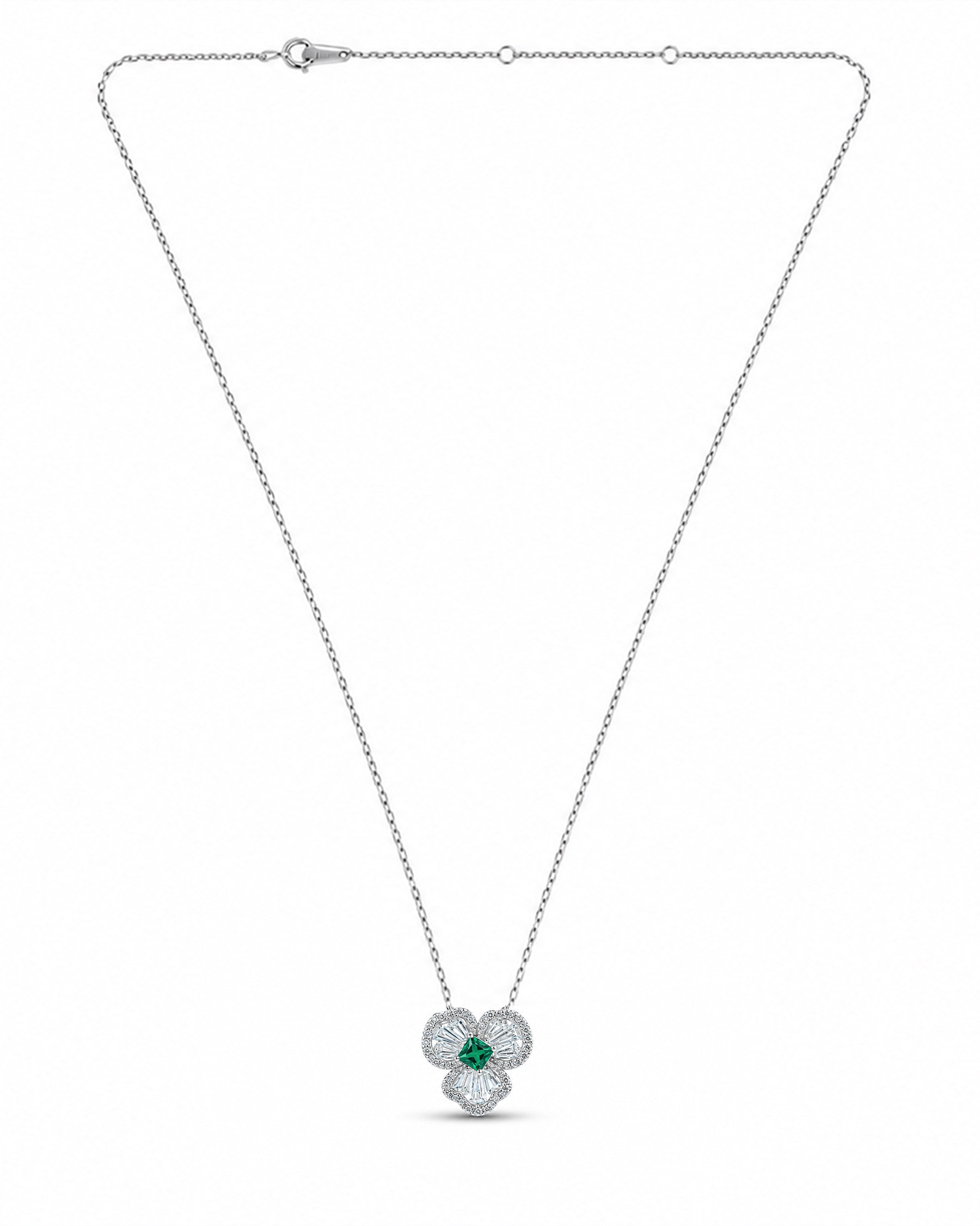 Clover Grace Silver Necklace
