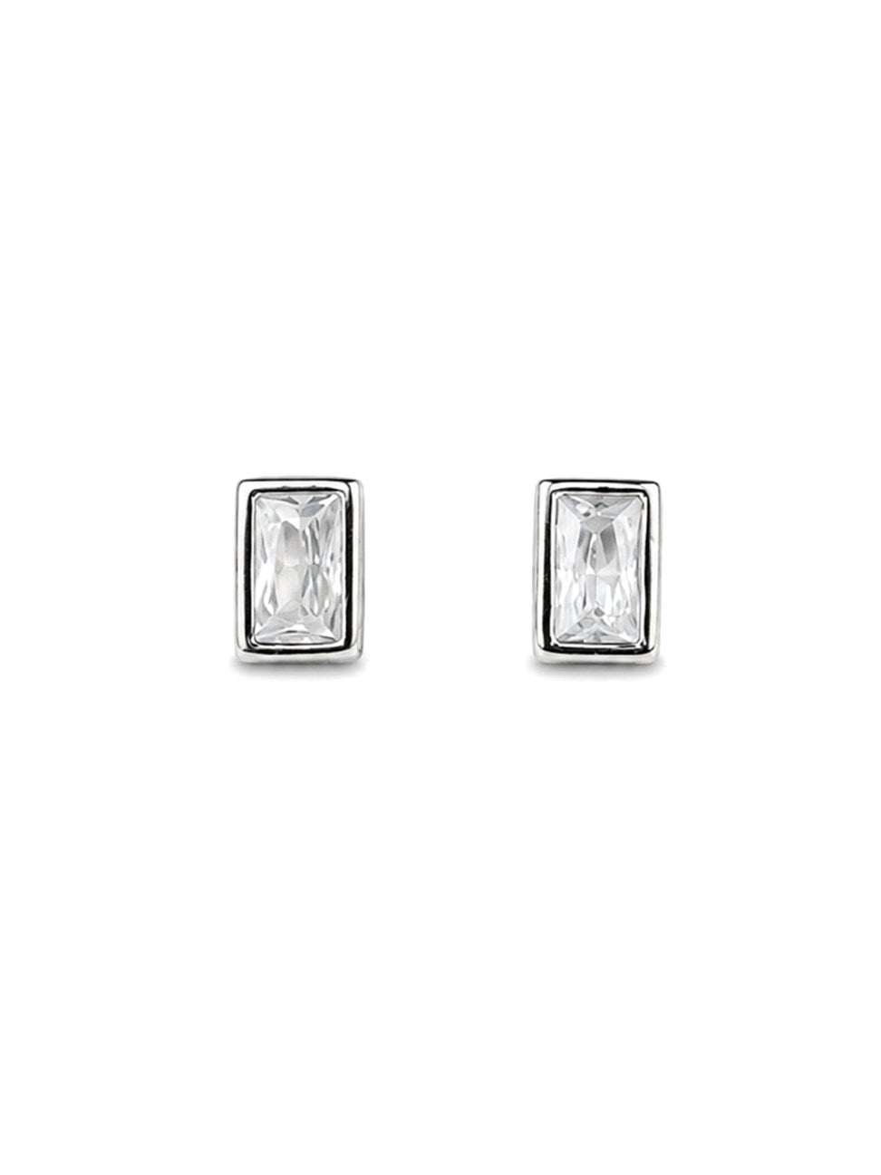 Silver Infinity Stud Earrings