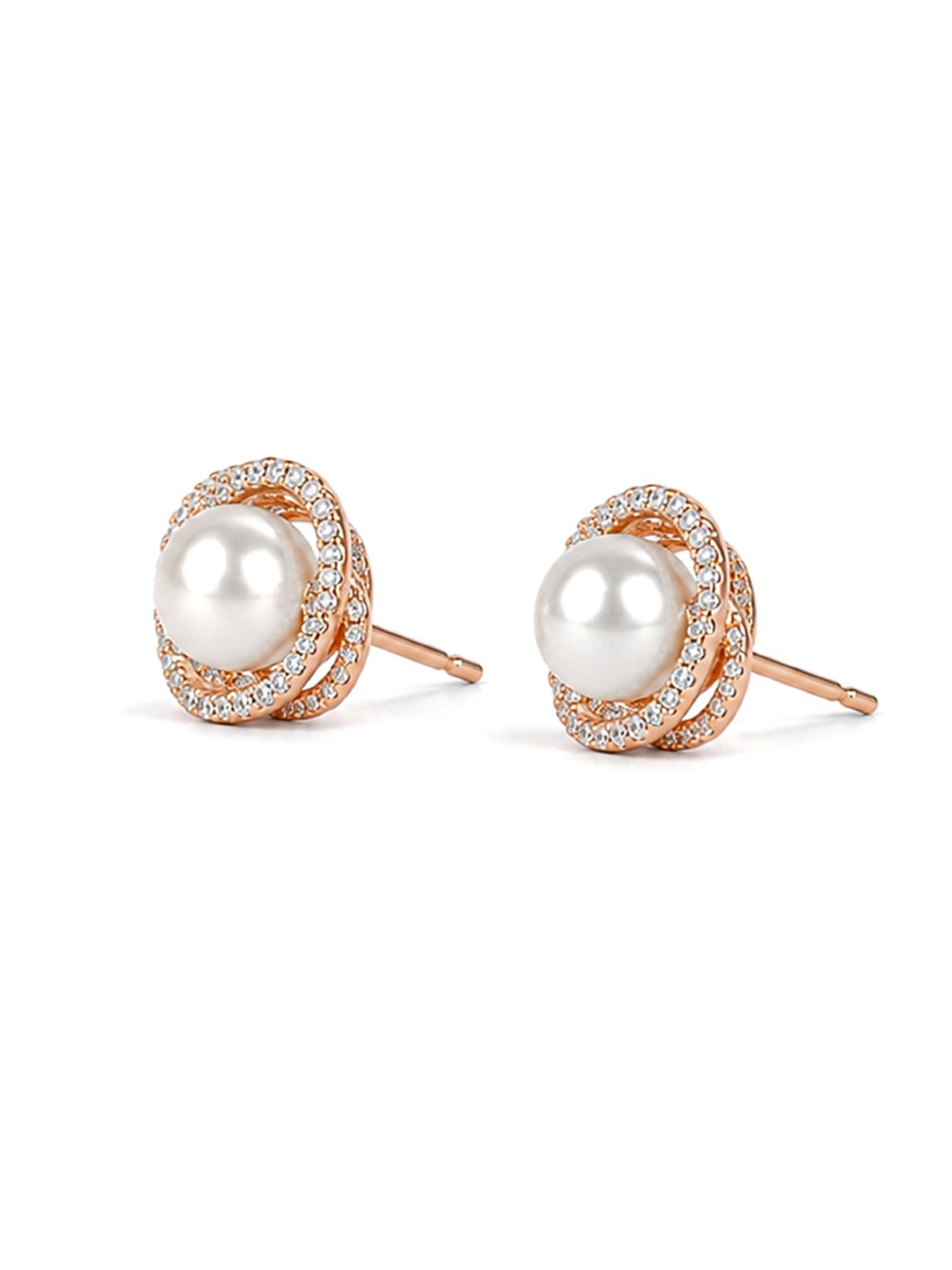Rose Gold Dangle Drop Earrings