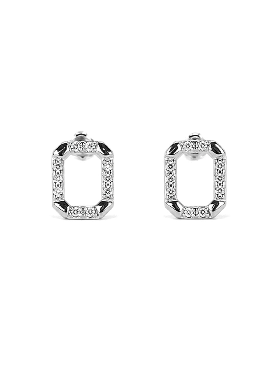 Silver Huggie Hoop Earrings
