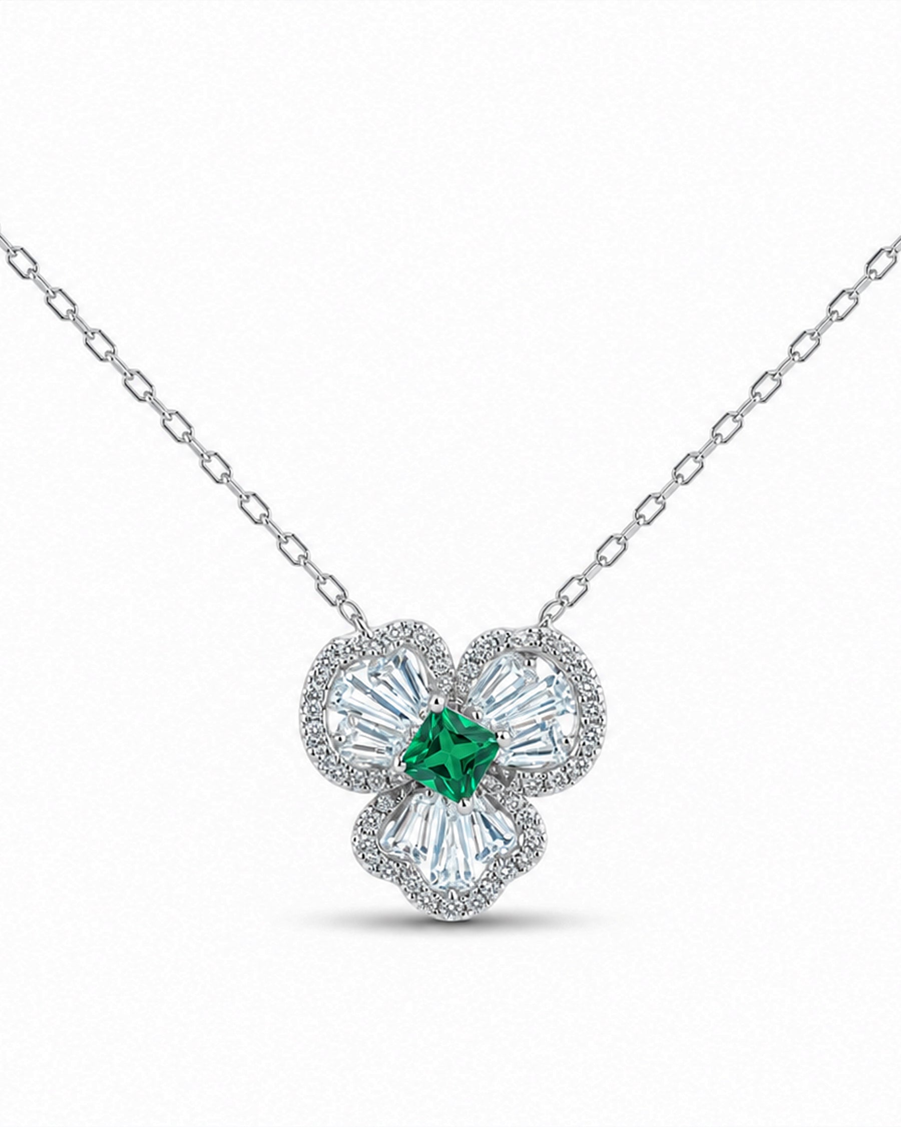 Clover Grace Silver Necklace