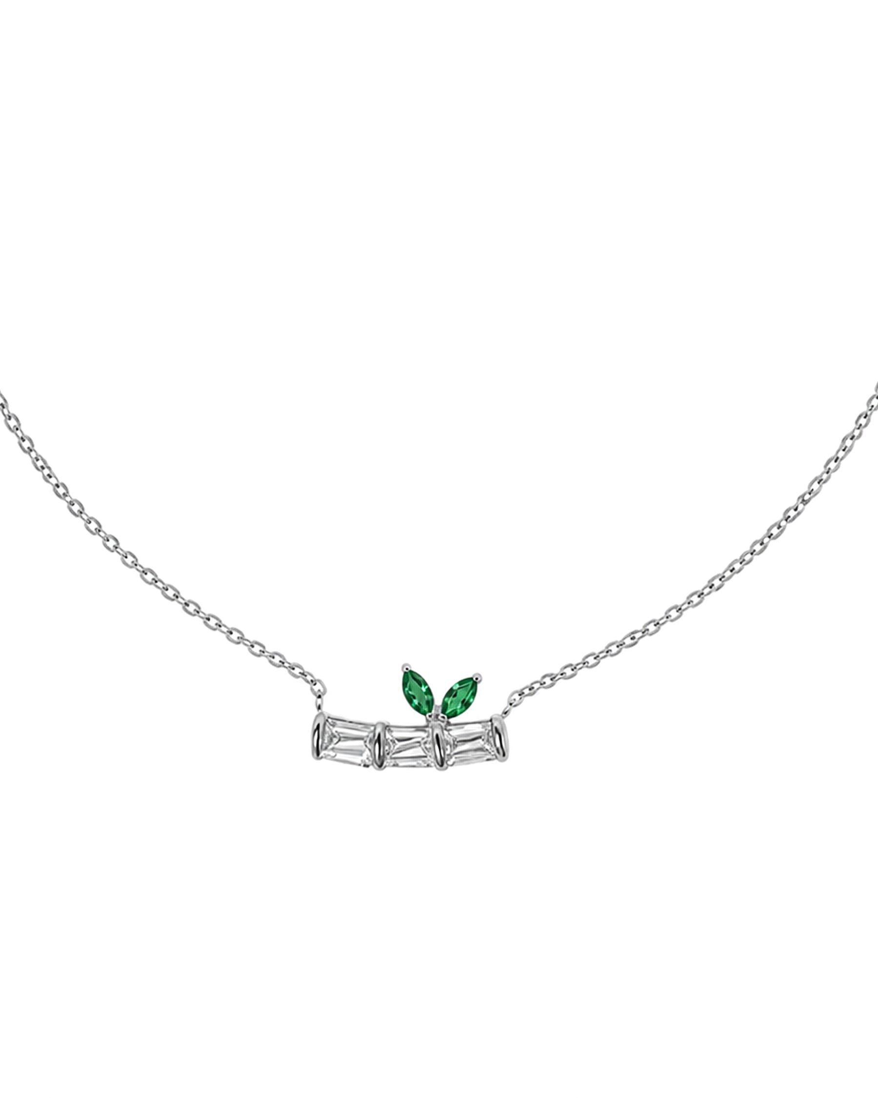 Green Leaf Spark Necklace