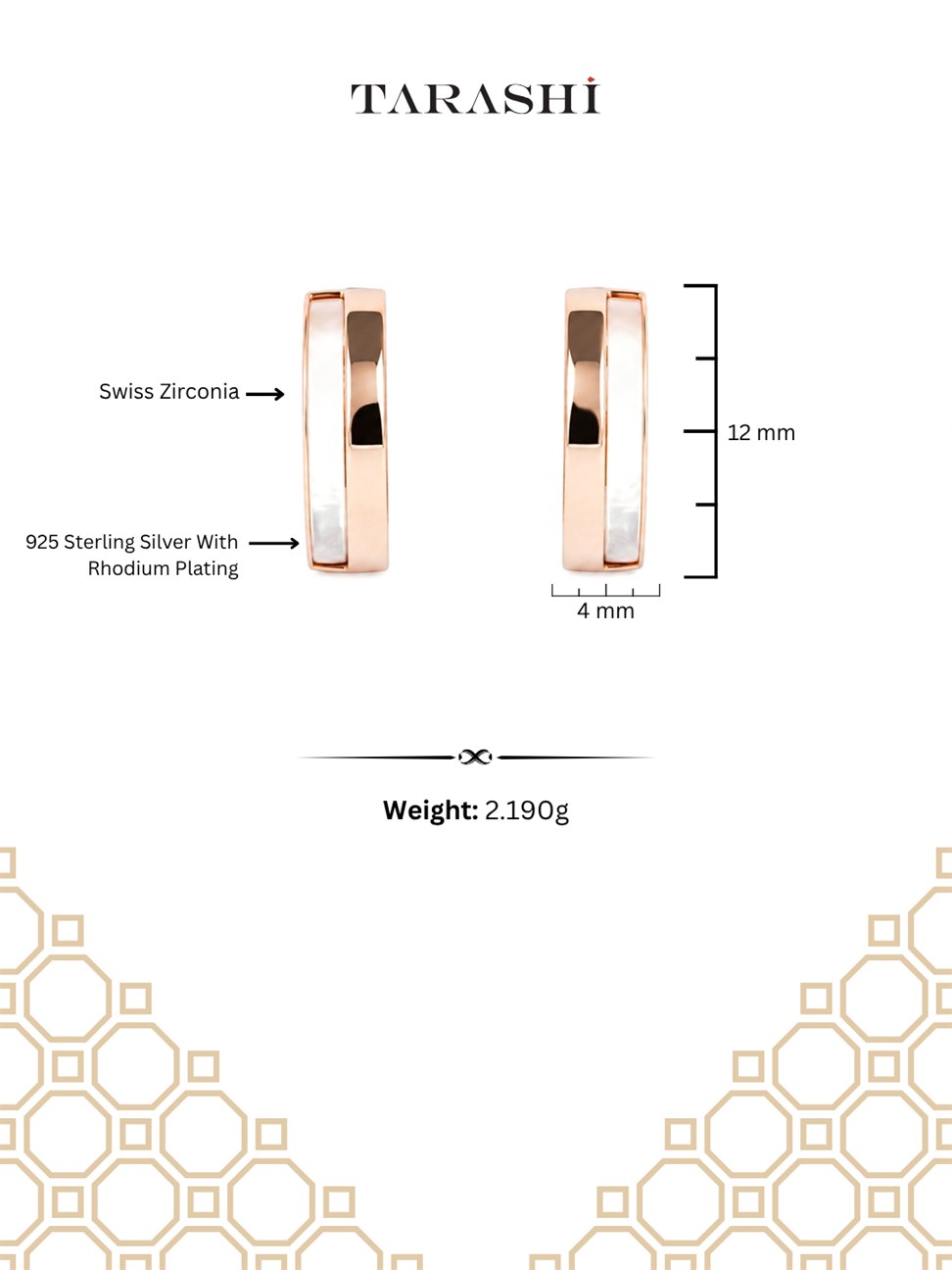 Rose Gold Double Hoop Earrings