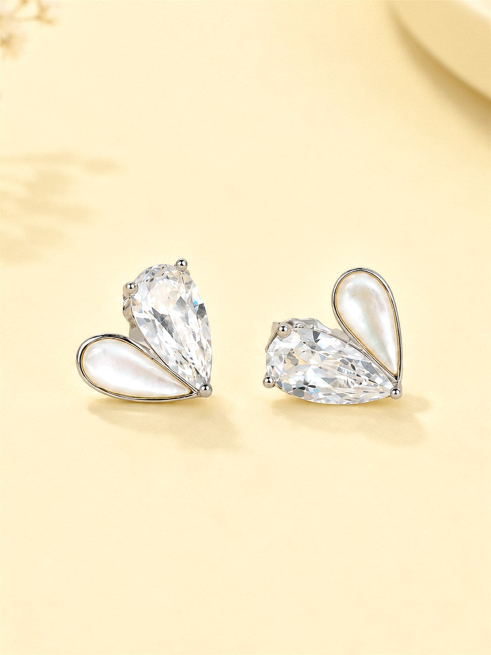 Silver Crystal Cluster Earrings