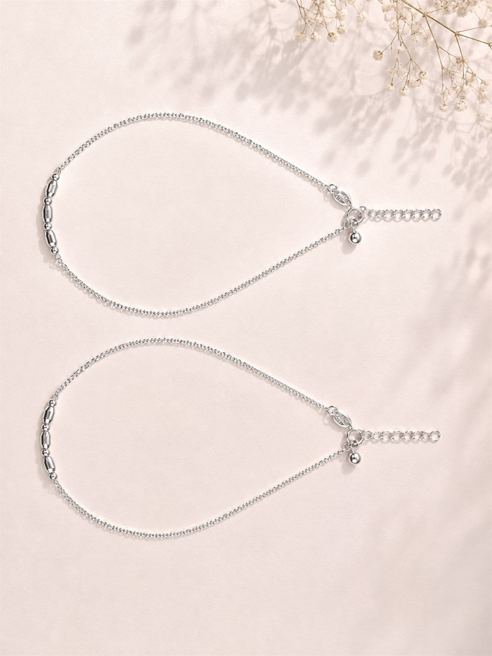 Silver Infinity Anklet