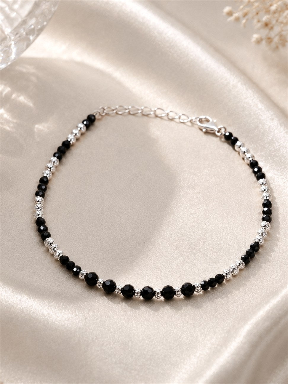 Silver Beaded Bracelet
