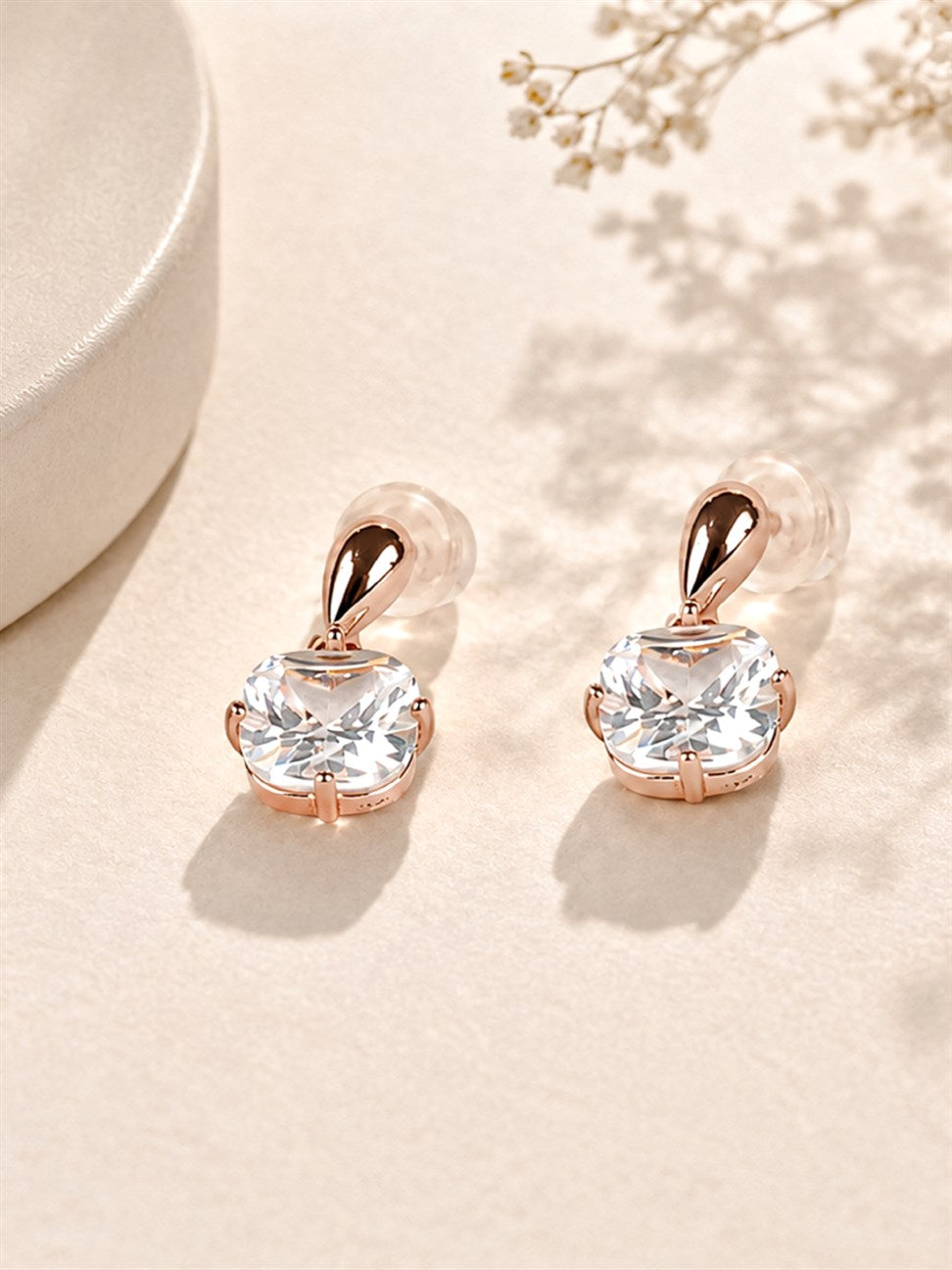 Rose Gold Chandelier Earrings