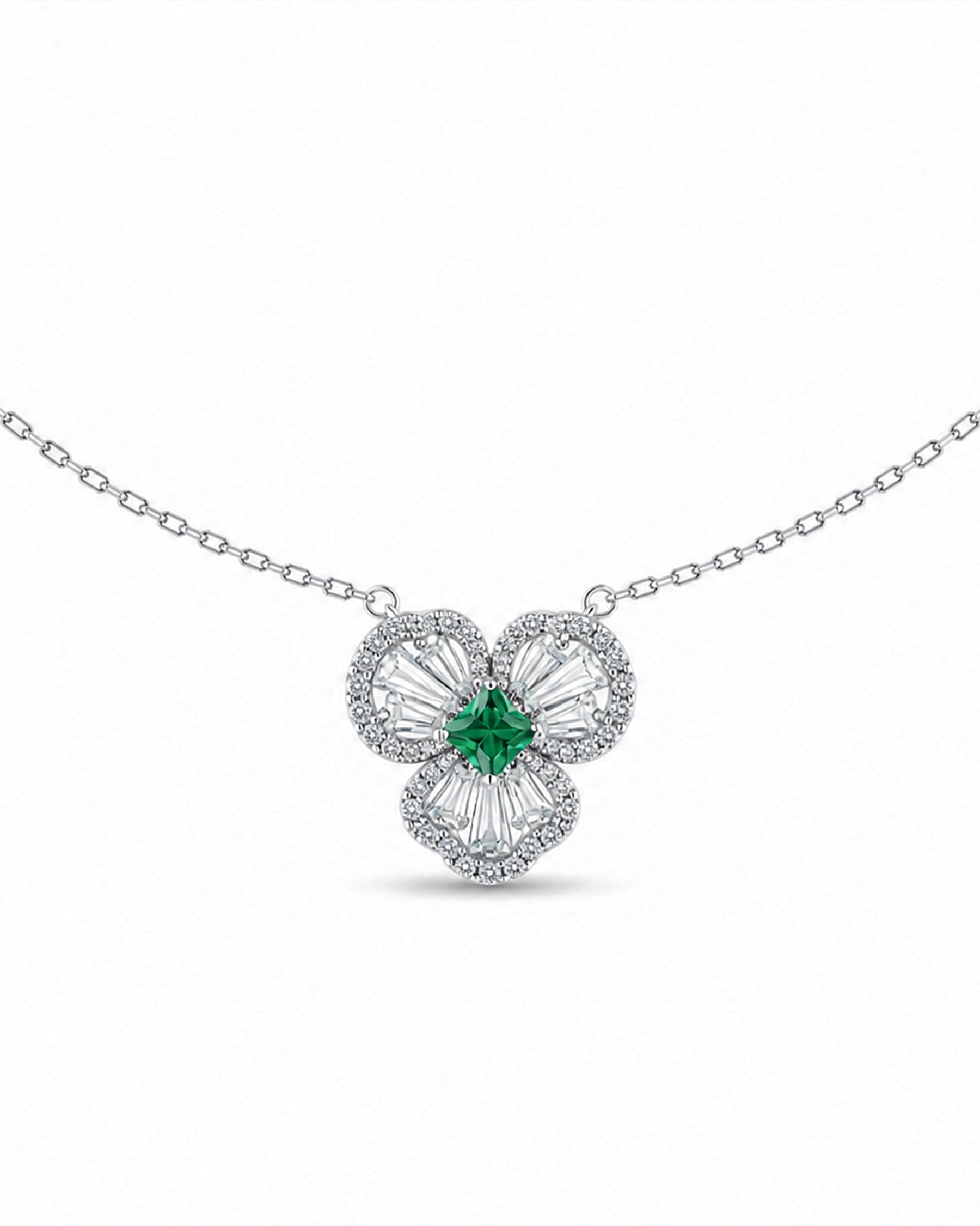Clover Grace Silver Necklace