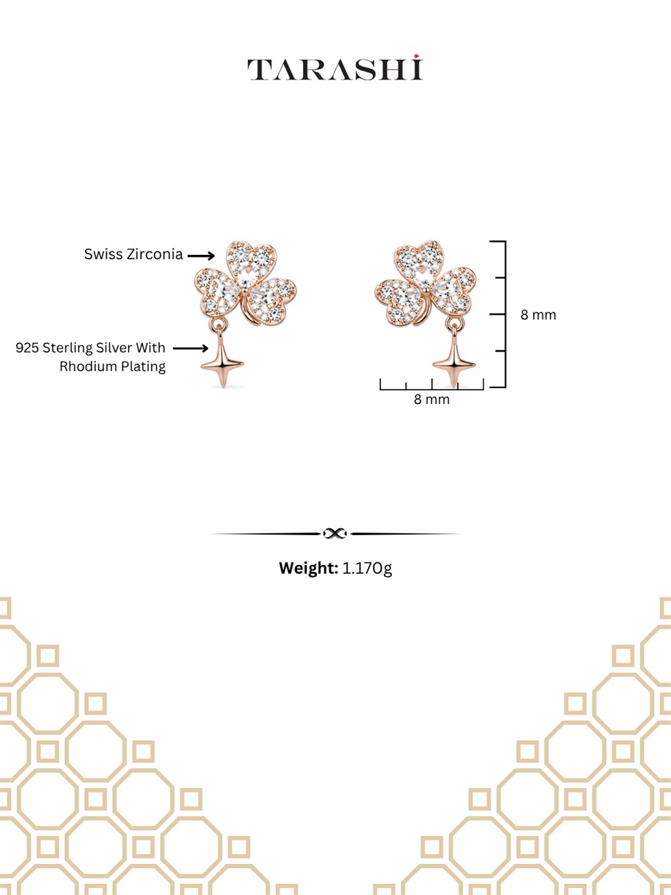 Rose Gold Leaf Stud Earrings