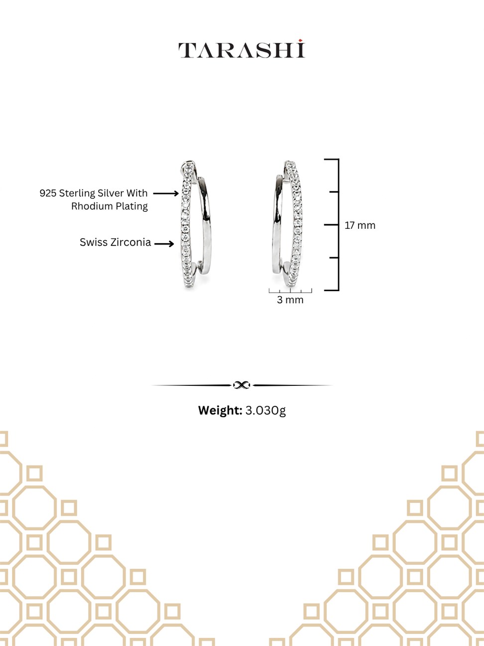 Silver Twisted Hoop Earrings