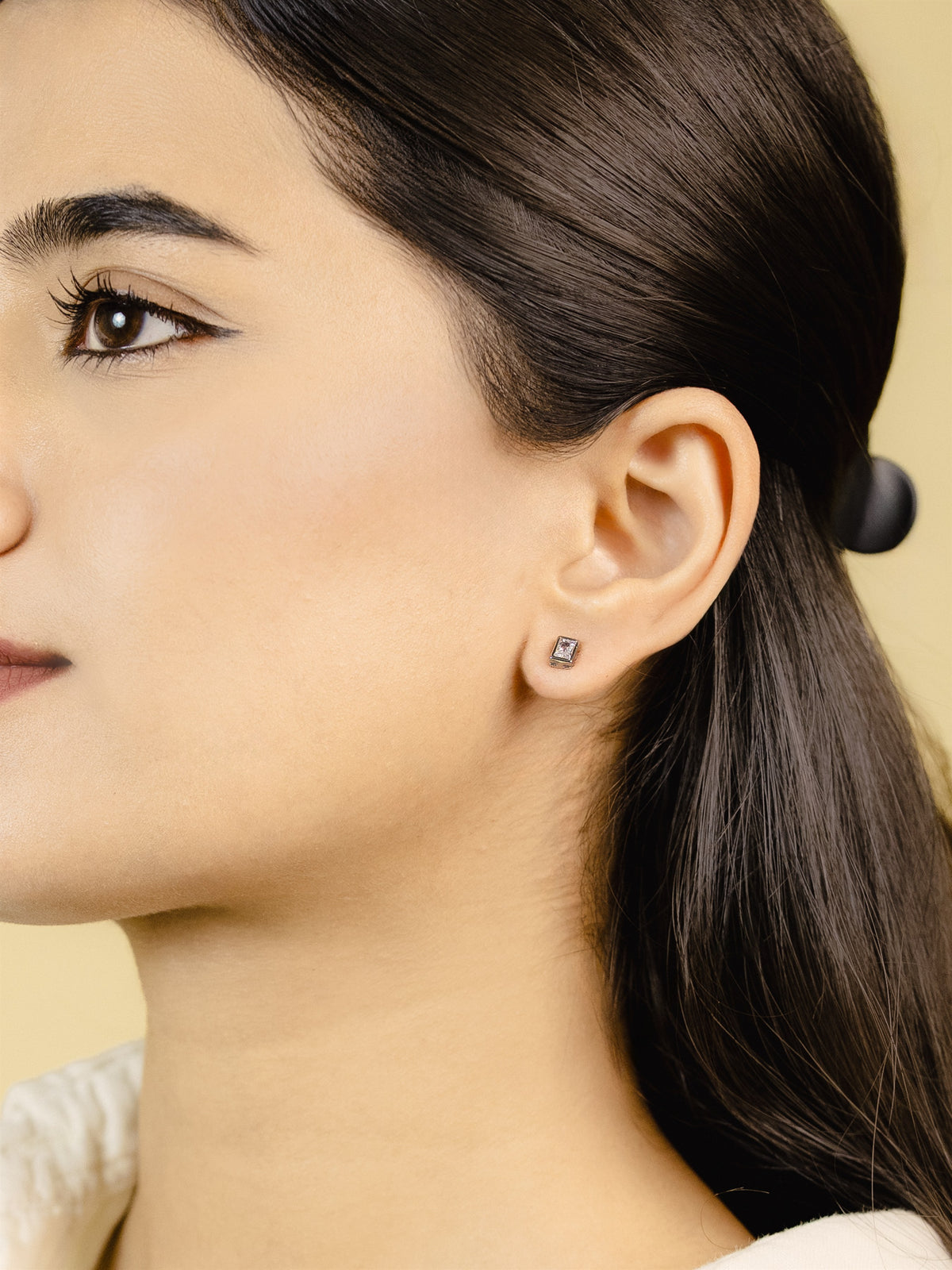 Silver Infinity Stud Earrings