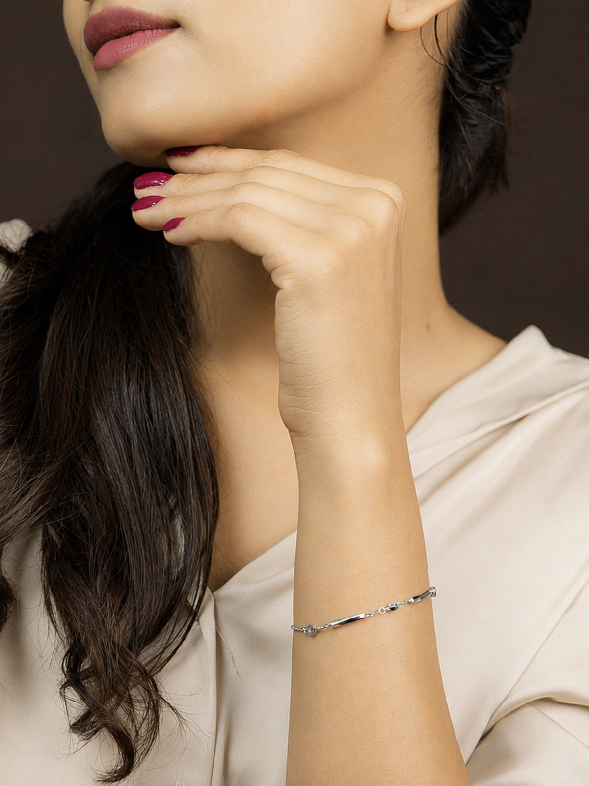 Silver Diamond Tennis Bracelet