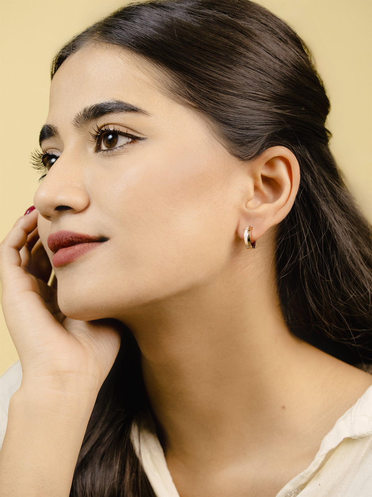 Rose Gold Double Hoop Earrings