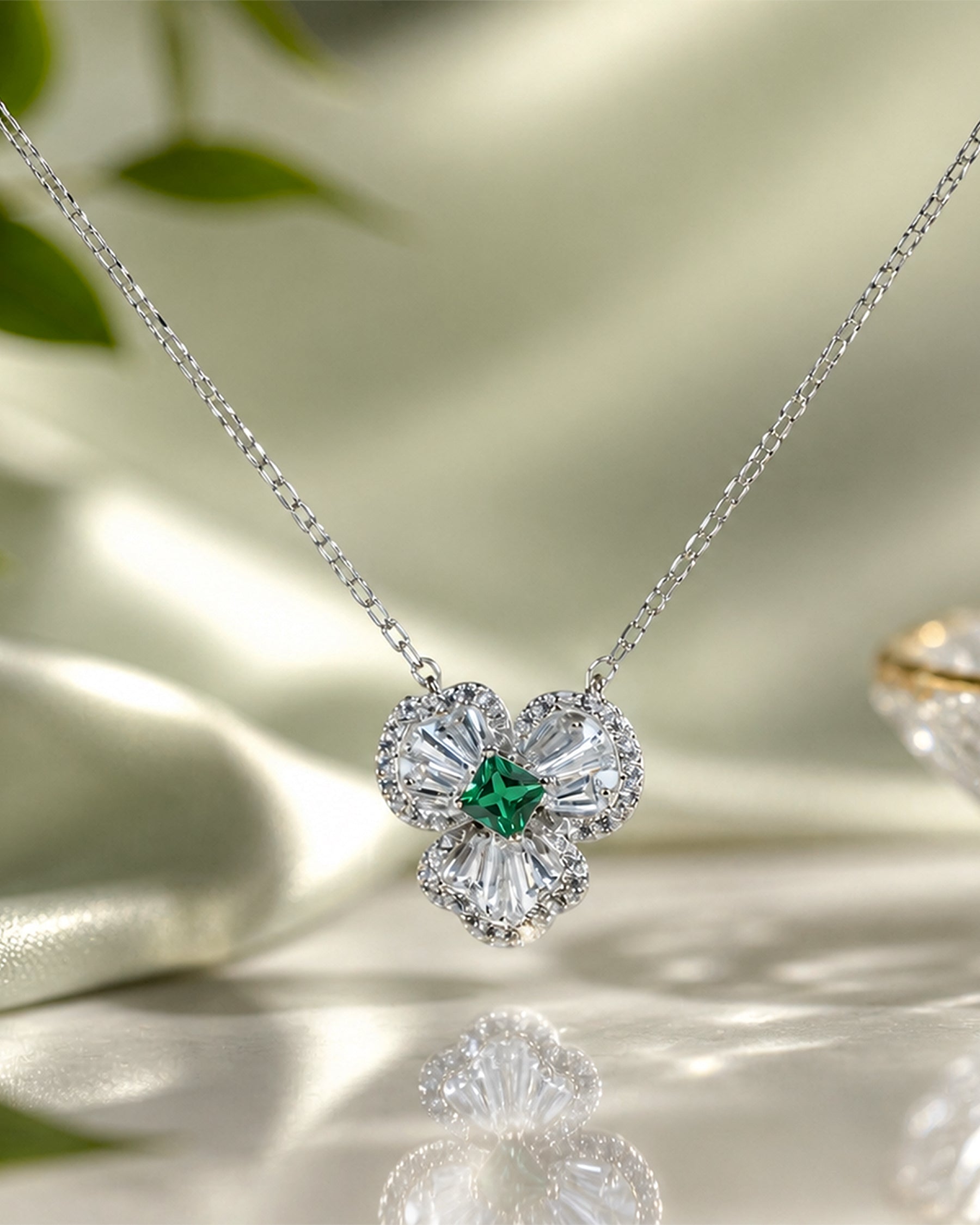 Clover Grace Silver Necklace