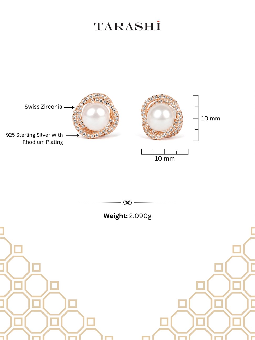 Rose Gold Dangle Drop Earrings