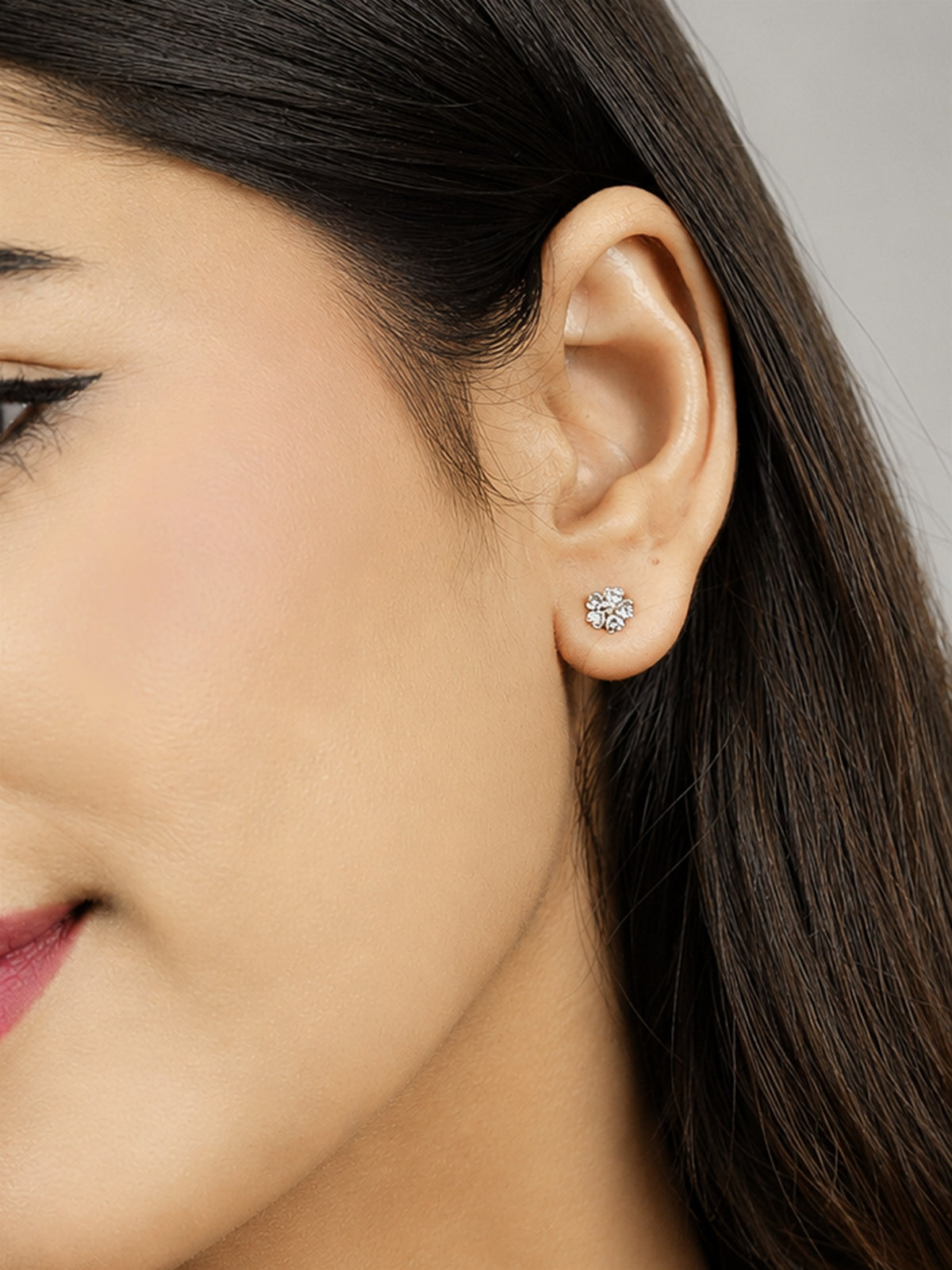 Rose Gold Sunburst Stud Earrings