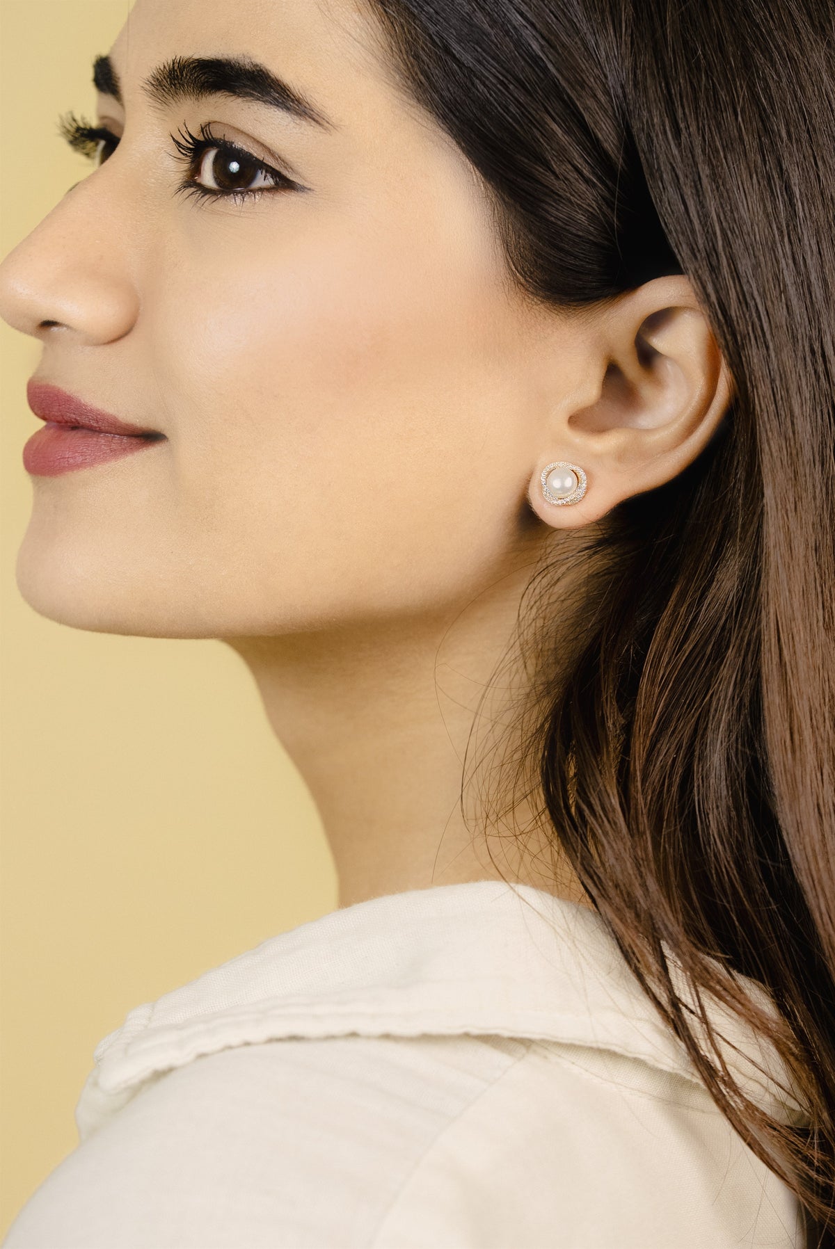 Rose Gold Dangle Drop Earrings