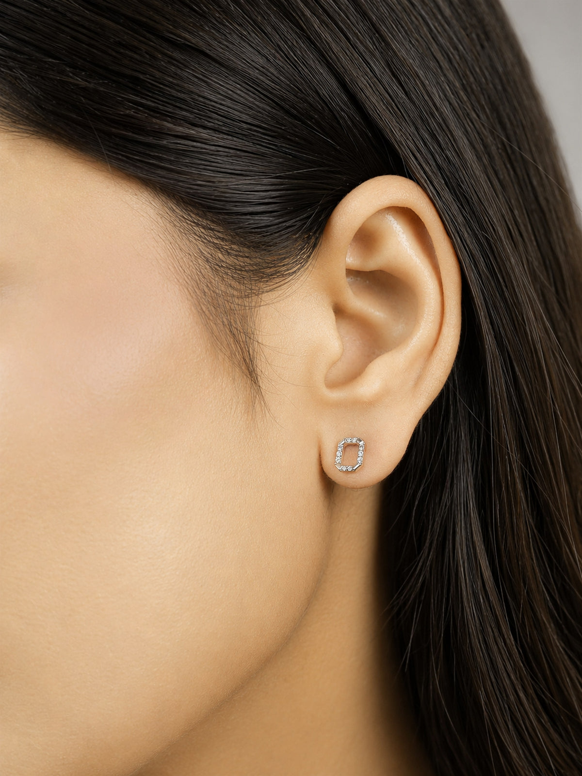 Silver Huggie Hoop Earrings