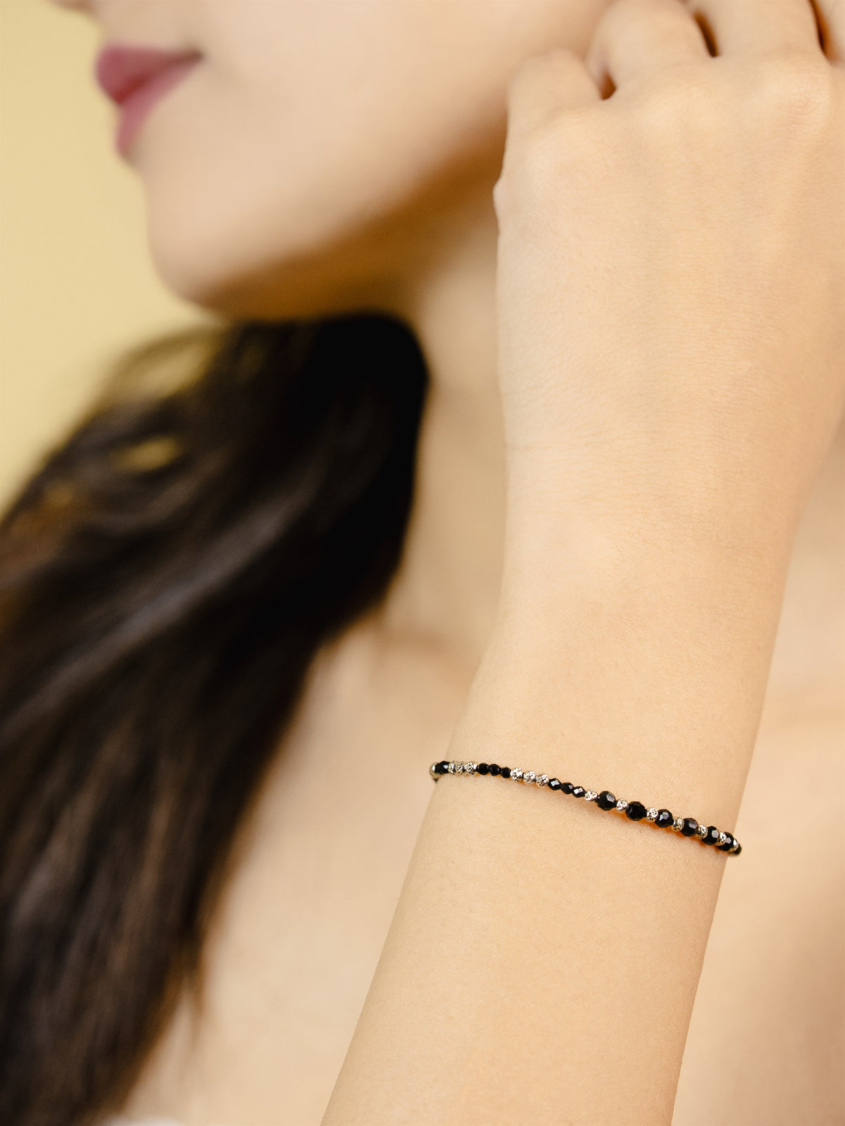 Silver Beaded Bracelet