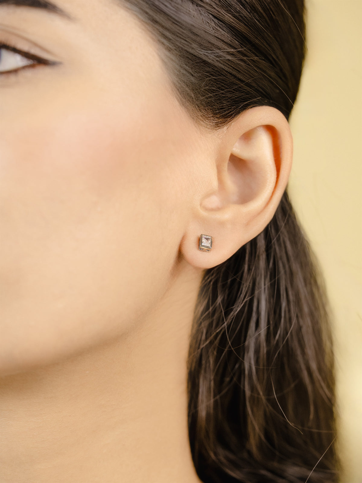 Silver Infinity Stud Earrings