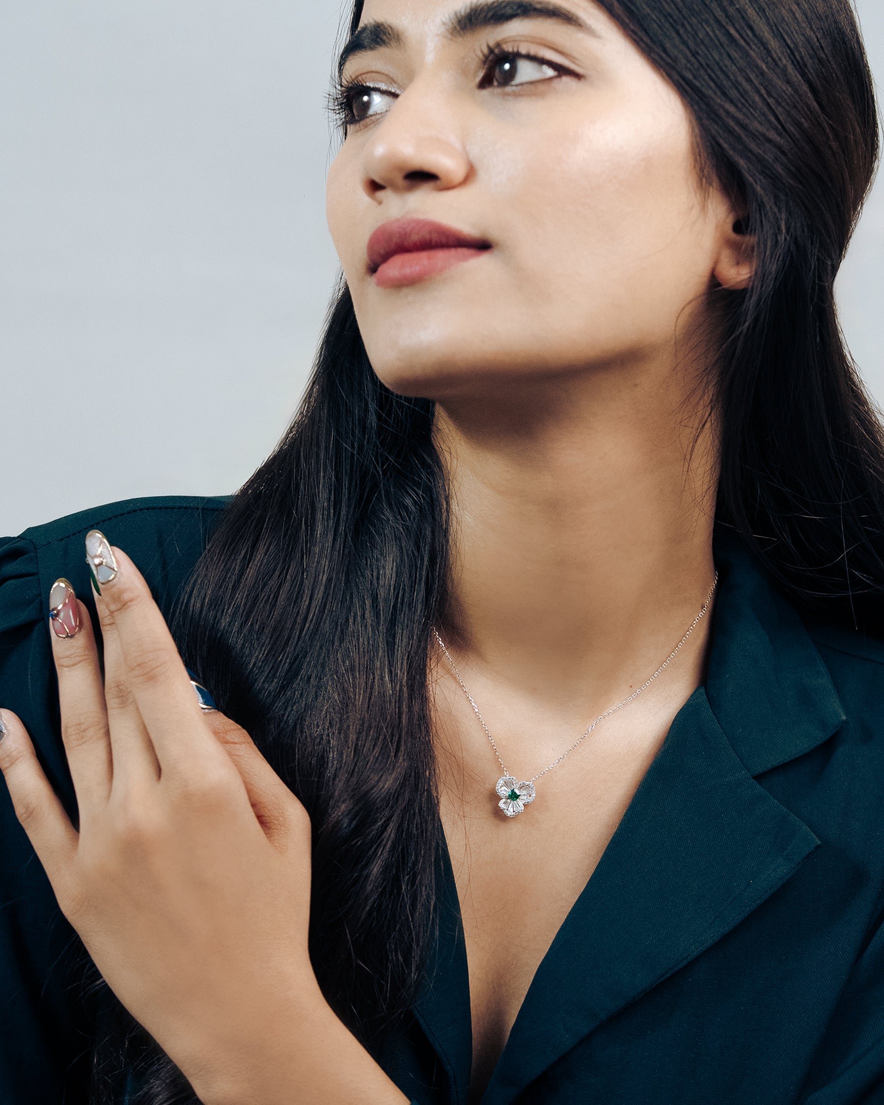 Clover Grace Silver Necklace