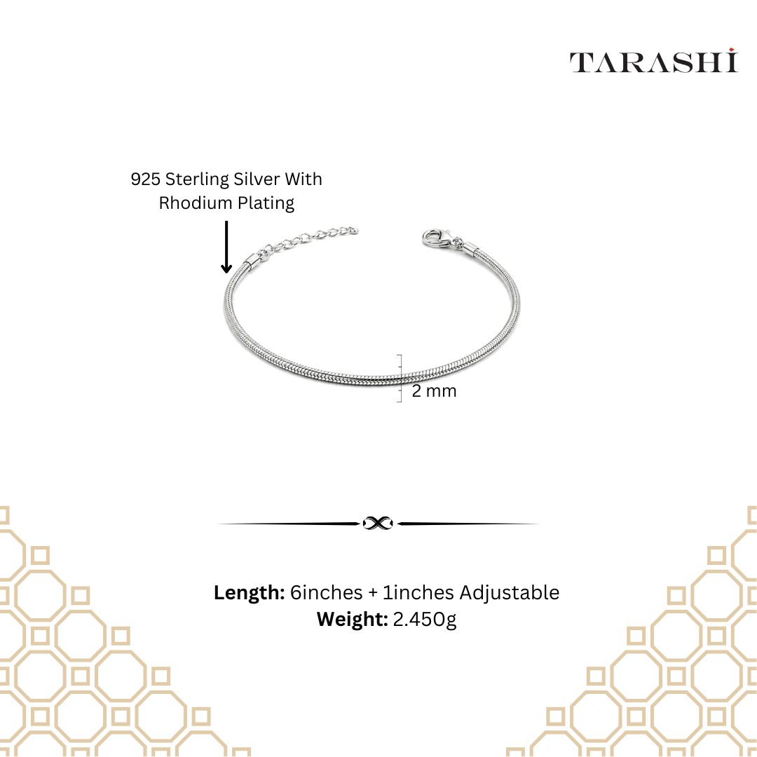 Slim Snake Chain Bangle Bracelet