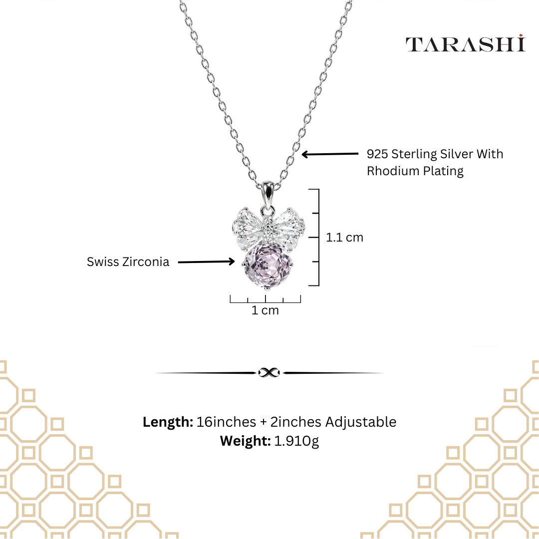 Lavender Bloom Cluster Necklace