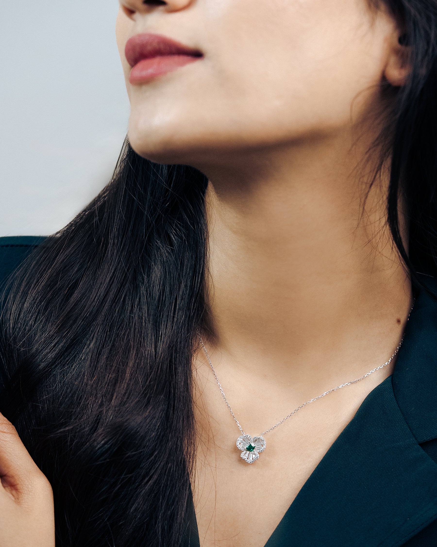 Clover Grace Silver Necklace