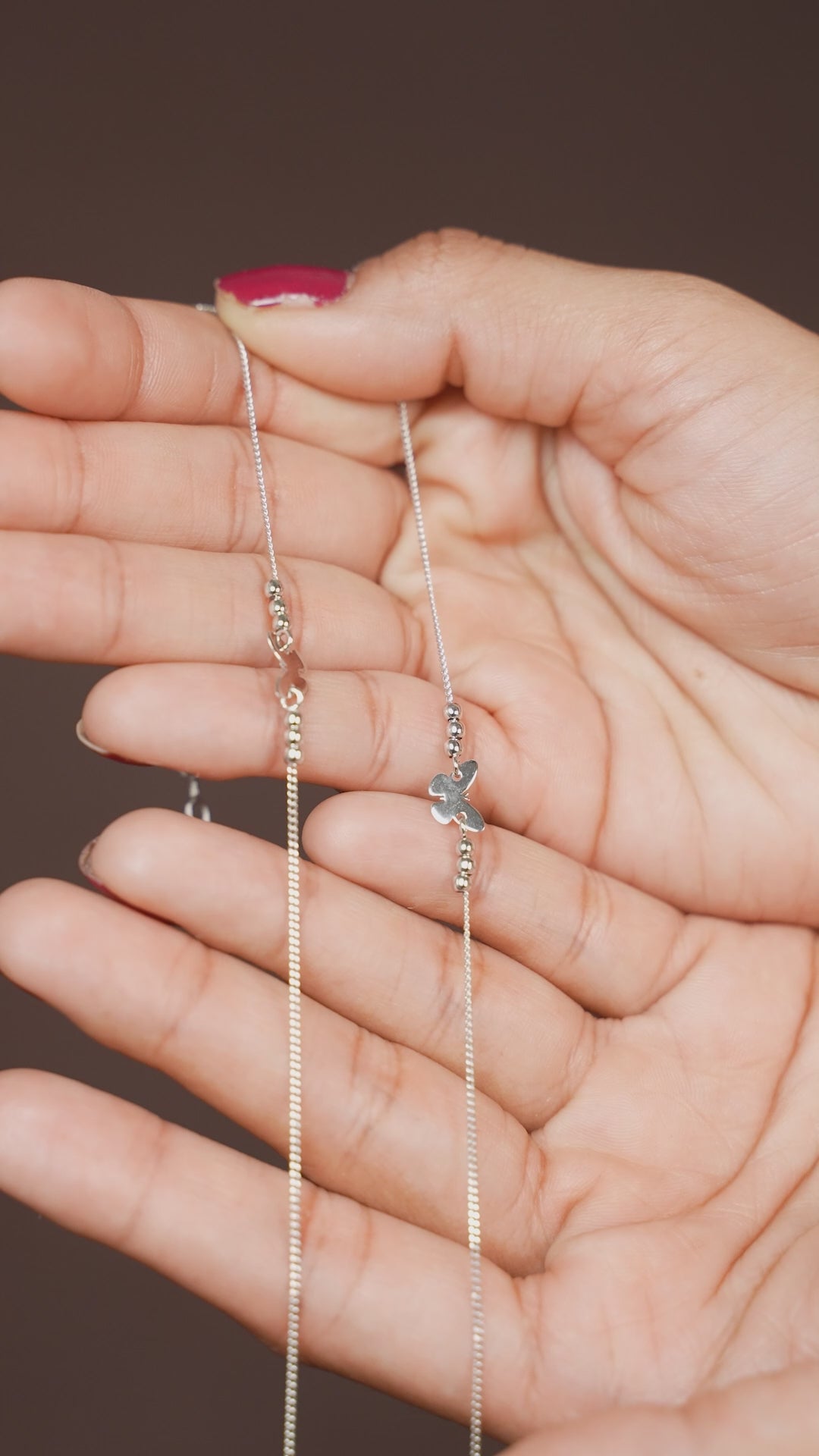 Sliver butterfly Anklet