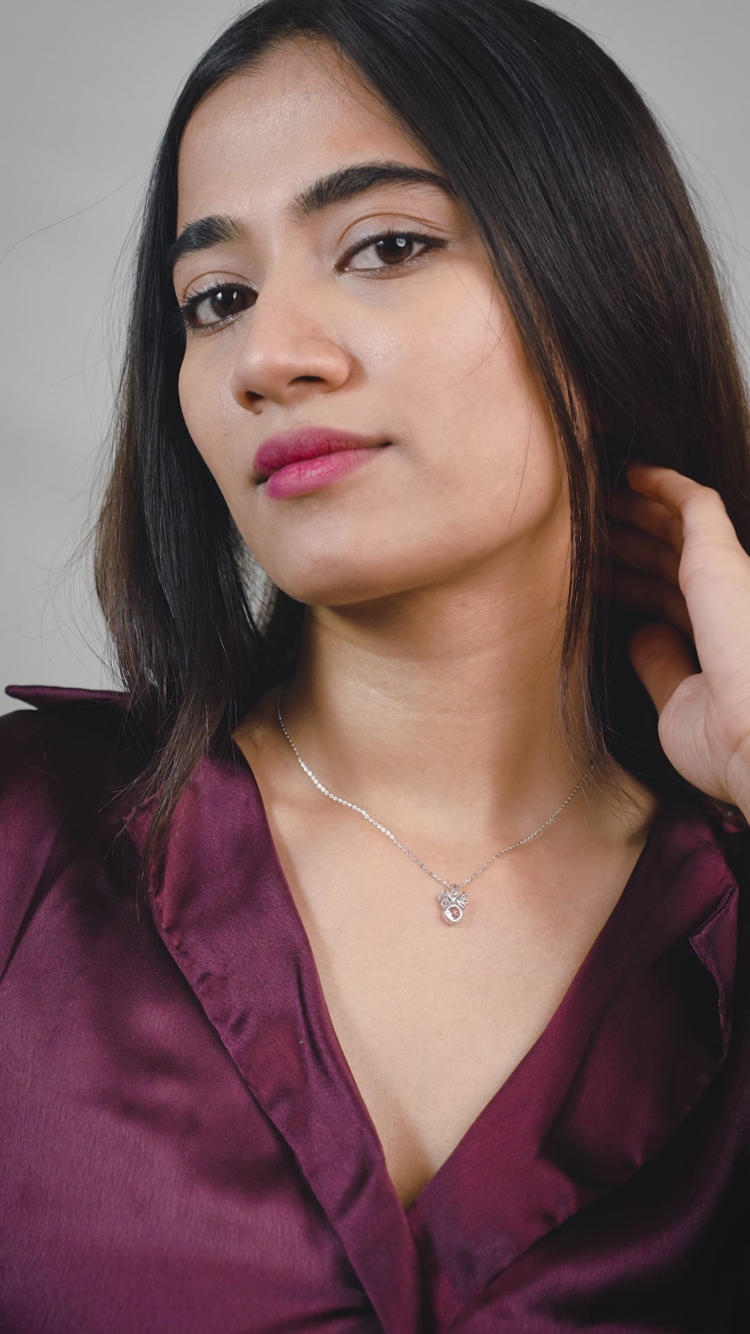 Pink Bloom Cluster Necklace