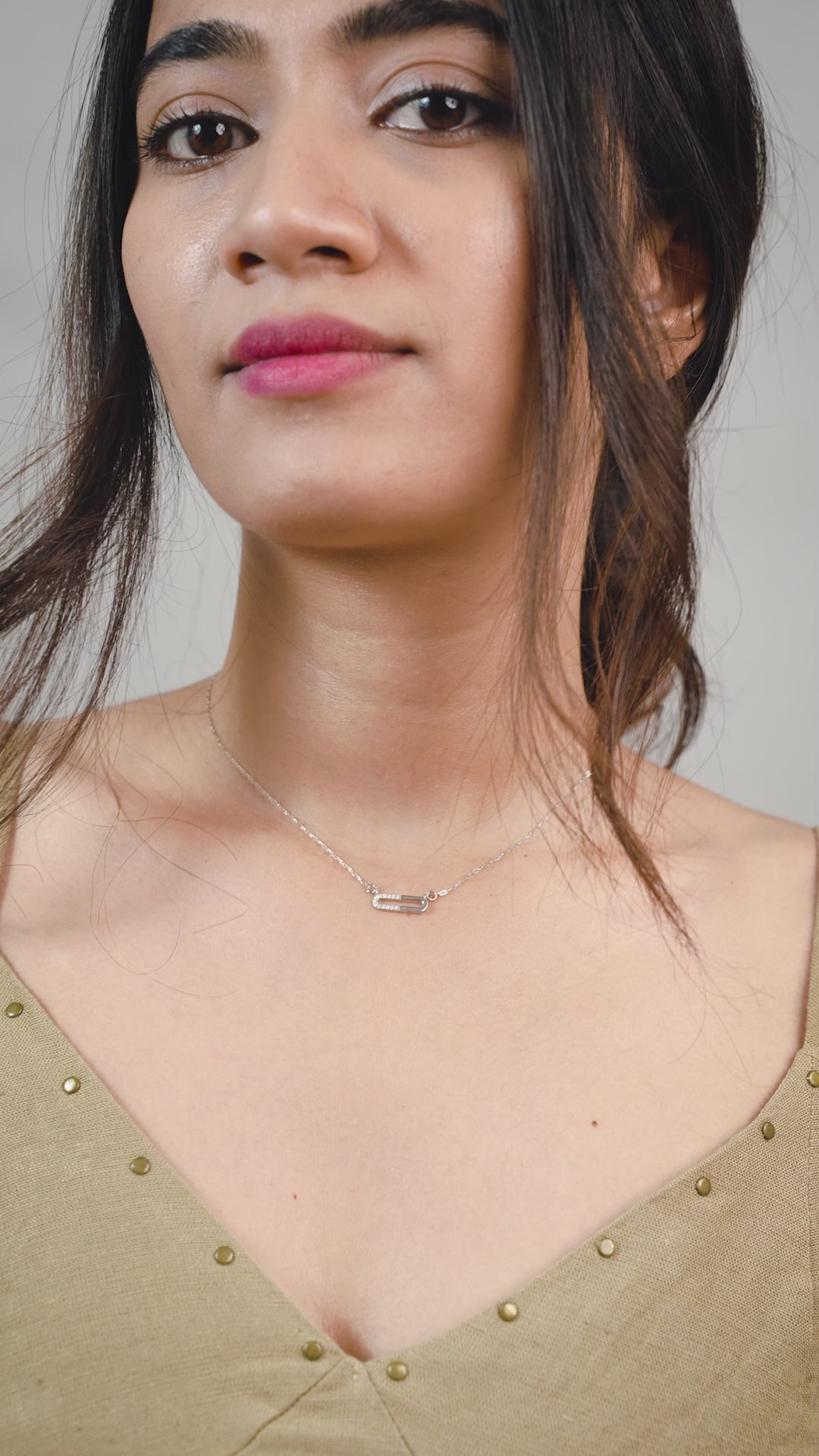 Pave Link Chain Necklace