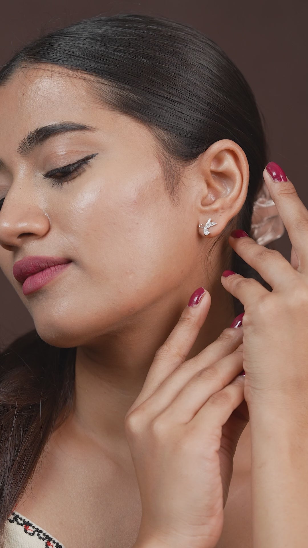 Sliver Geometric Hoop Earrings