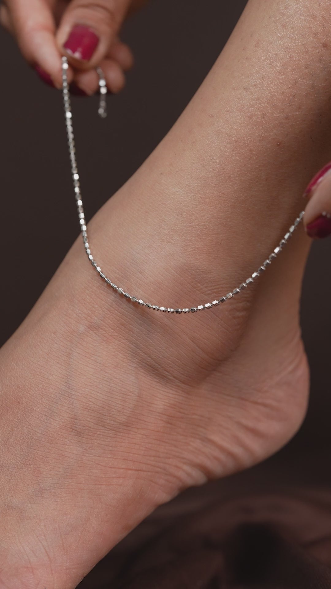 Sliver Heart Anklet