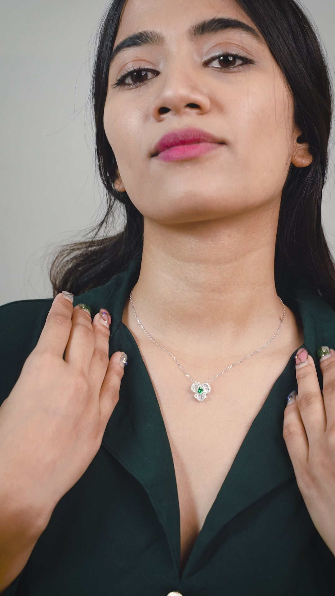 Clover Grace Silver Necklace