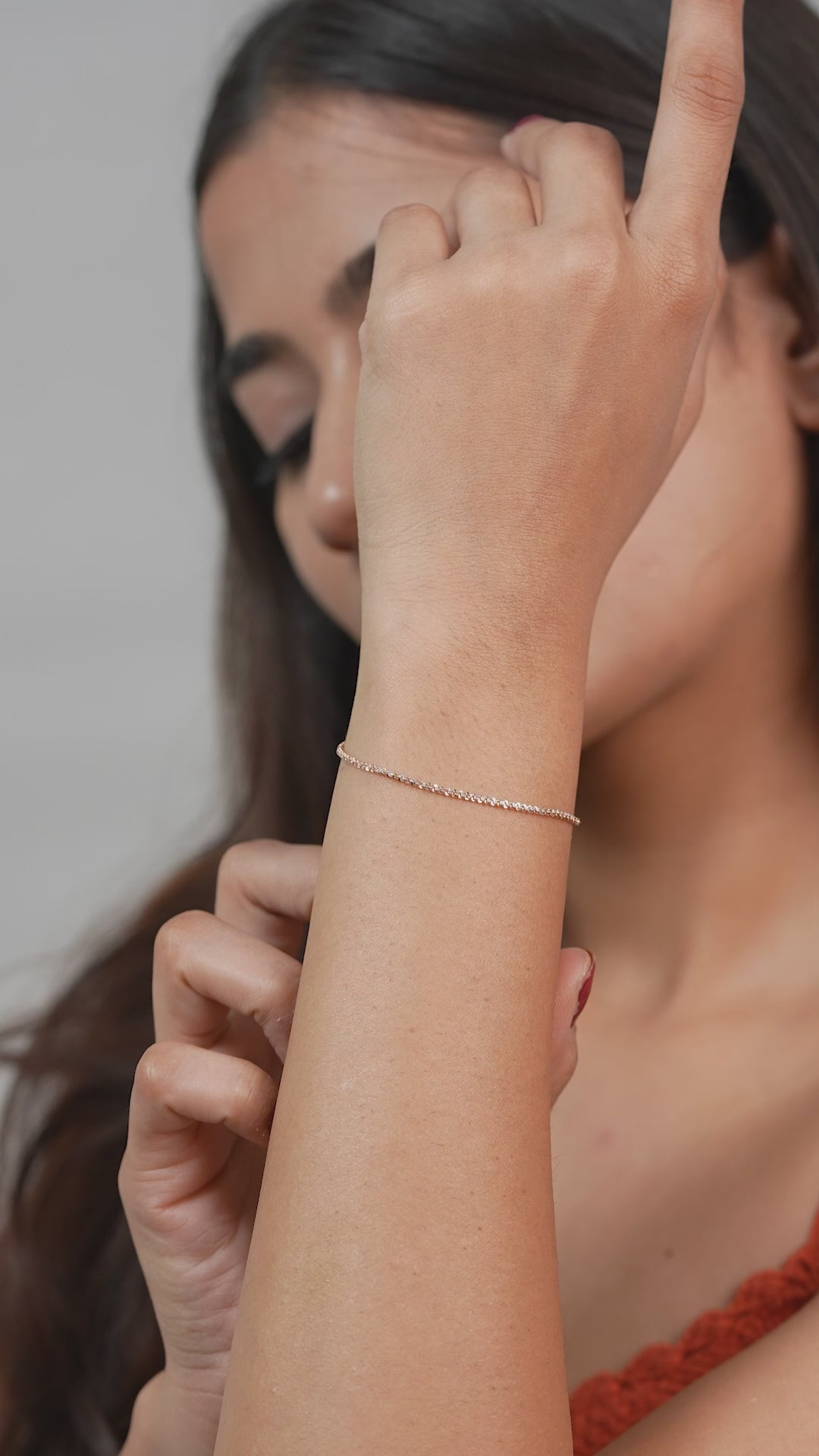 Rose Gold Tennis Bracelet