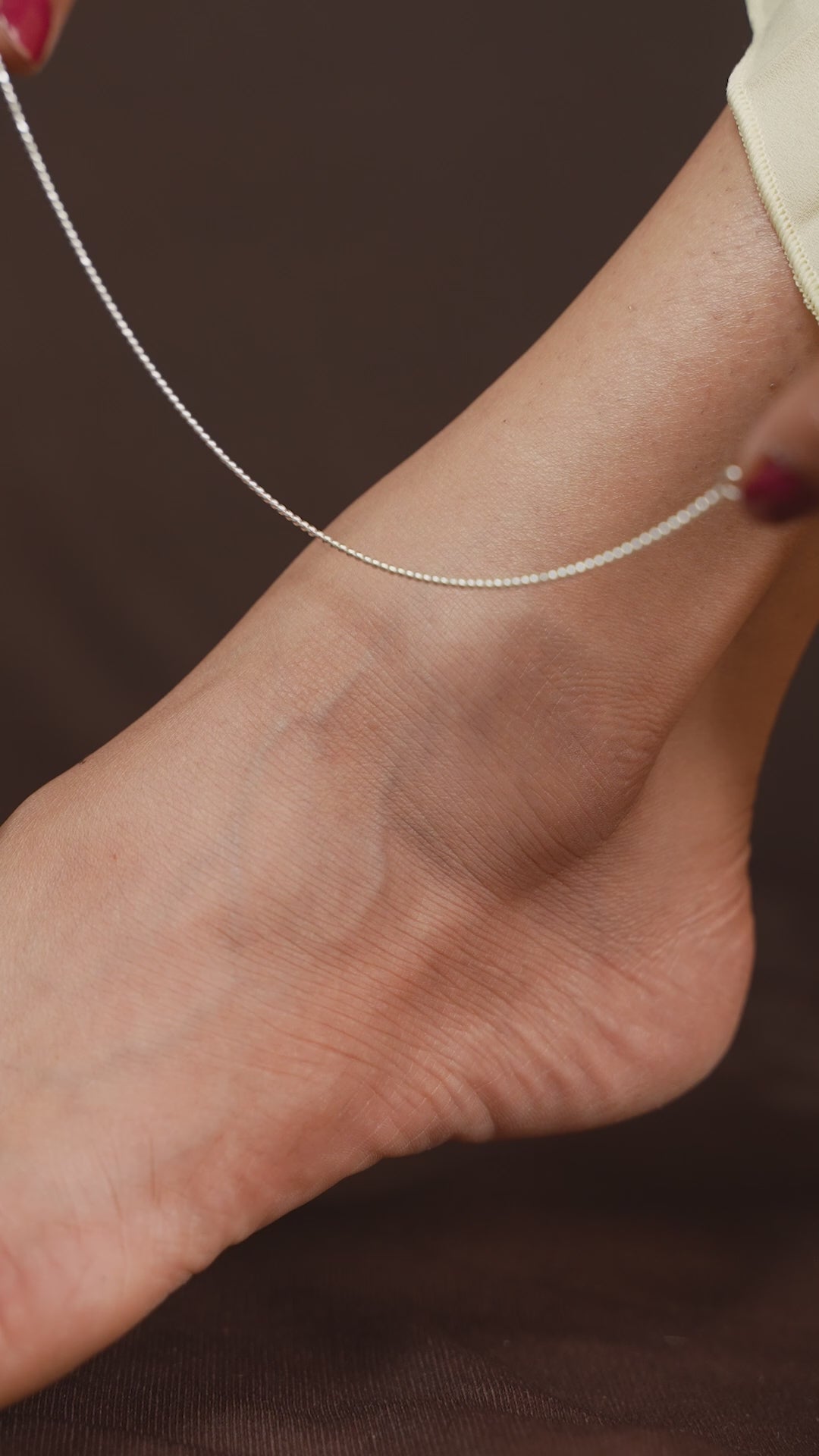 Sliver Charm Anklet